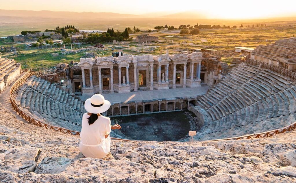 Exploring a historical site in Turkey