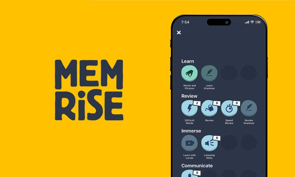 Memrise language learning app