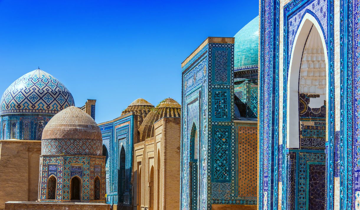 Beautiful buildings in Uzbekistan