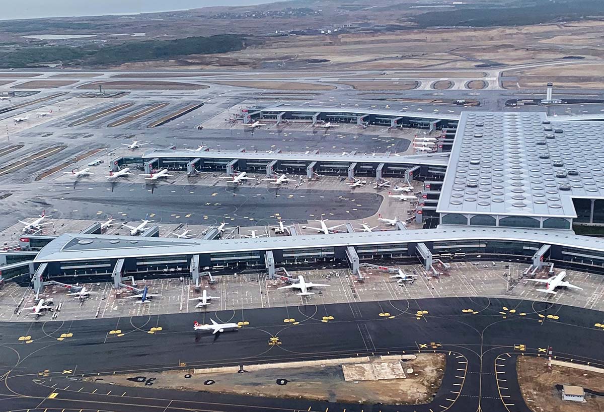 Istanbul Airport from the sky