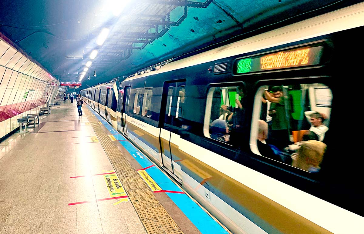 Metro line in Istanbul