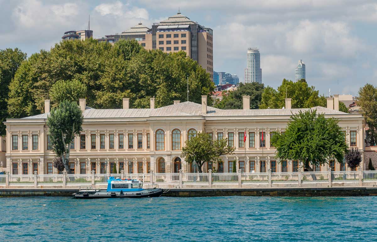 View from the water Ciragan Palace Kempinski