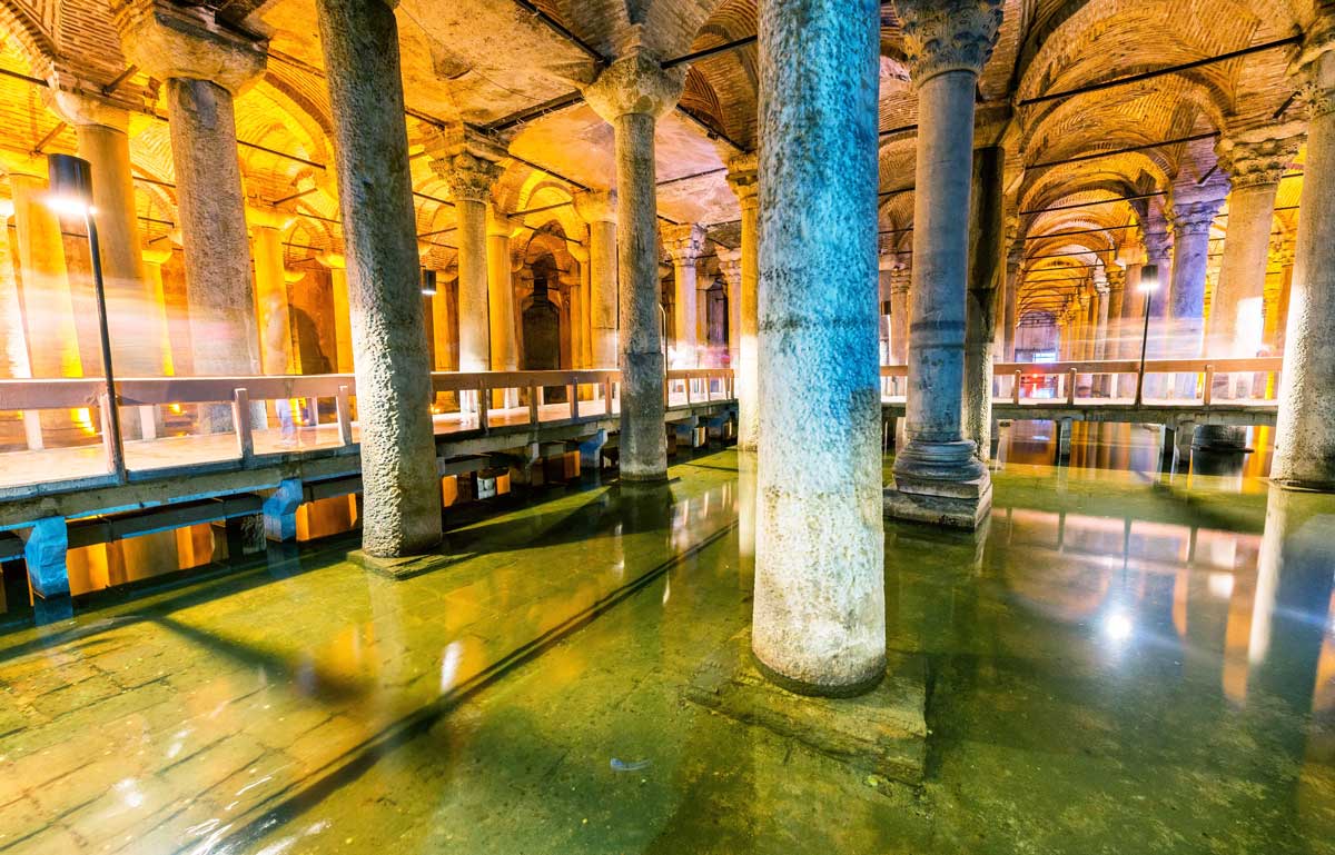 Basilica Cistern underground