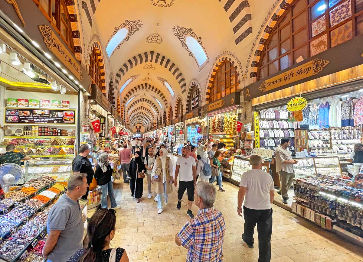 Busy Egyptian Spice Bazaar