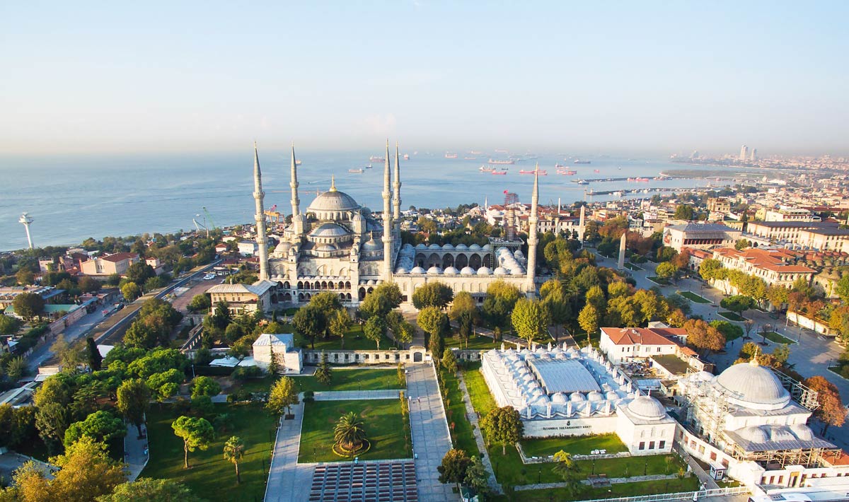 View of the Sultanahmet area in Istanbul