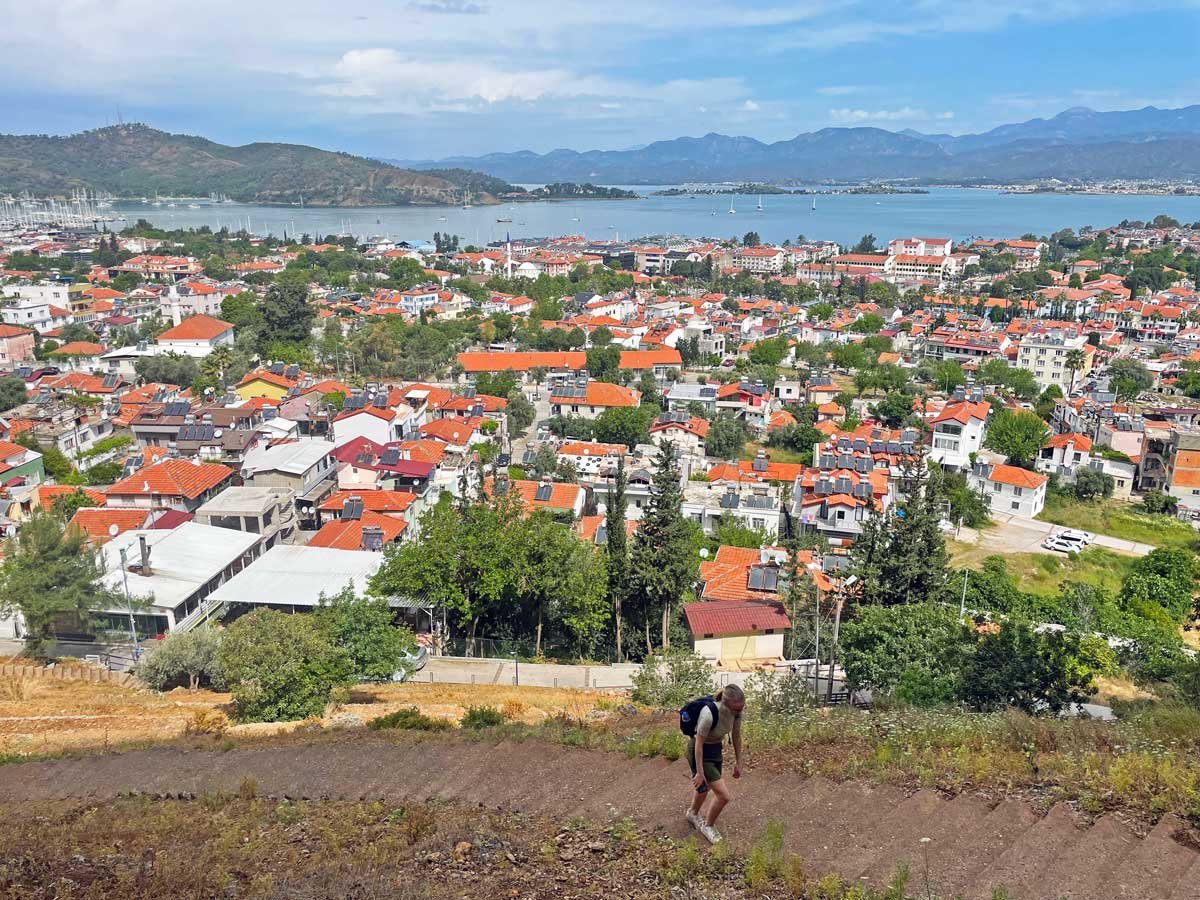 View of Fethiye from a lookout point