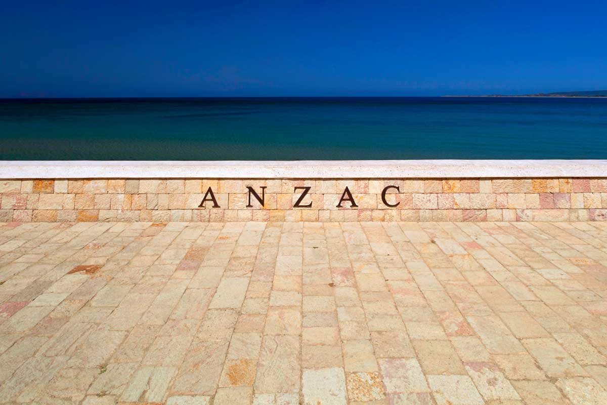 A sign of Anzac Cove in Gallipoli