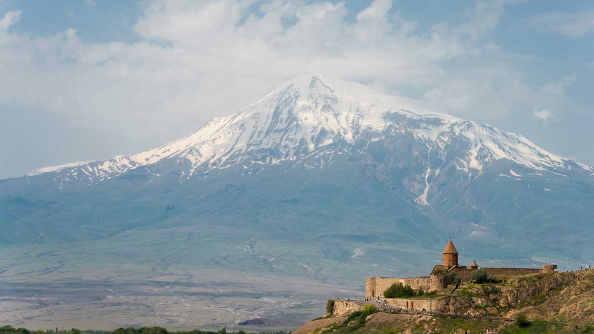 View of Mount Ararat in Turkey