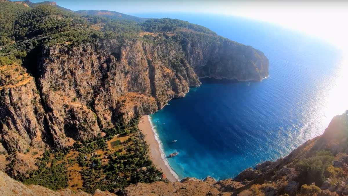 Arial view of Butterfly Valley