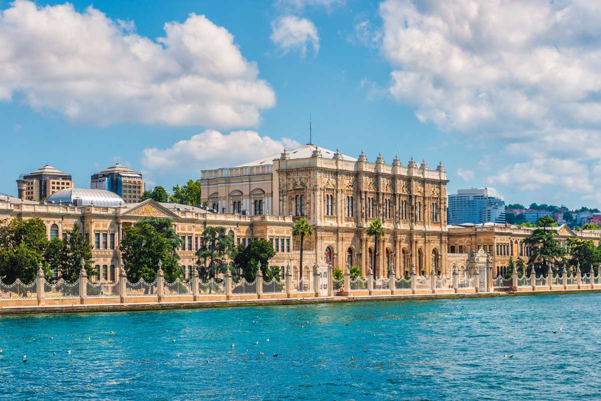 Dolmabahce Palace view from the Bosphorus